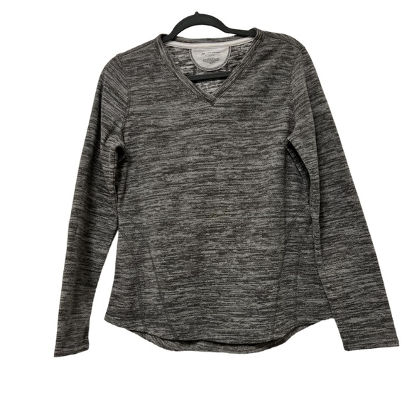 Tek Gear Long Sleeve Athletic Outdoor Top Women’s Size Small Heather Gray - Picture 3 of 5